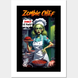 Zombie Chef 02 Posters and Art